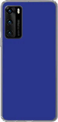Produktbild von MuchoWow® Handyhülle Schutzhülle Hülle für Telefoonhoesje Huawei P40 Blau - Einfarbig - Dunkelblau Silikon Softcase Handy Hülle - Handytasche