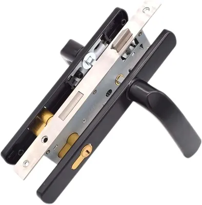 Image de Serrures à encastrer en acier inoxydable - Serrure de porte silencieuse avec clés