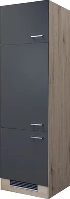 Obrázok produktu pre Skrinka na vstavanú chladničku Flex Well Tiago šírka 60 cm čadičová sivá