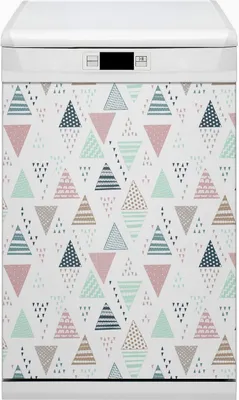 Produktbild von Magnet Folie für Geschirrspüler Magnete  Geschirrspüle Magnet für Spülmaschine 45x80 cm Nachbildung - Gezogene Dreiecke