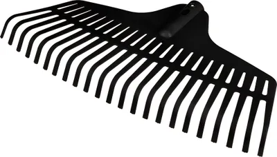Immagine prodotto di VERTO rastrello da giardino 46 cm ⌀ 25 cm | Pratica scopa a denti per raccogliere foglie ed erba tagliata, con denti in plastica robusta