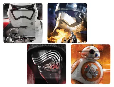 Image de Funko POP! - Assiettes Star Wars (lot de 4) CD1714 (taille unique) (colorées)