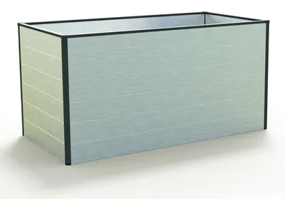 Immagine prodotto di Orto rialzato GFP in alluminio Christina - 150x77x77 cm dimensionalmente stabile e resistente alle intemperie, alluminio naturale