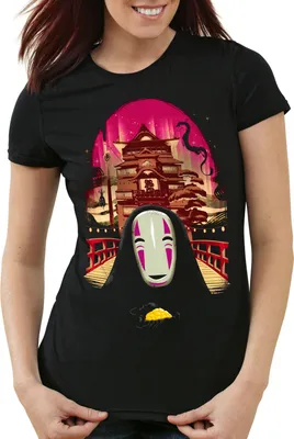 Produktbild von style3 Ohngesicht Damen T-Shirt zauberland reise anime manga chihiro, Größe:L