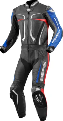 Immagine prodotto di Berik Flumatic Evo tuta in pelle da moto 2 pezzi, nero/rosso/blu, 50