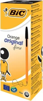 Produktbild von Bic Kugelschreiber, orange/schwarz, 20 Stück