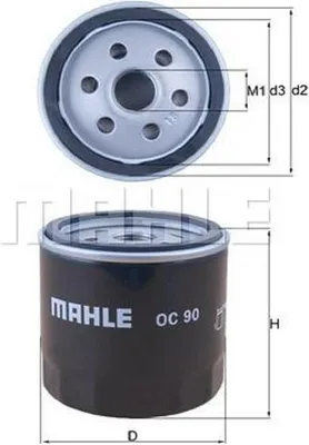 Produktbild von Ölfilter KNECHT OC 90