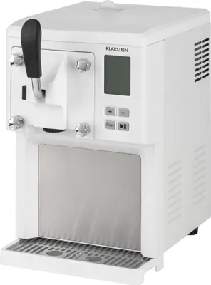 Produktbild von Klarstein Sweet Sundae - Eiscrememaschine, 1,5 Liter, mitselbstkühlendem Kompressor, 200 Watt, Ausgabesystem, 3 StundenAuto-Kühlhaltefunktion, Reinigungsautomatik, Edelstahl, weiß