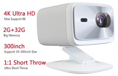 Image de Projecteur, résolution 4K, connectivité Wi-Fi 6, Lenovo 100p, prise européenne