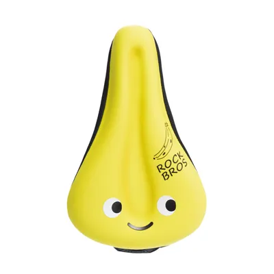 Produktbild von ROCKBROS Kinder Fahrradsattelbezug Sattelauflage aus Memory Schaum Gel Fahrradsitzbezug stoßdämpfend rutschfest Gelb