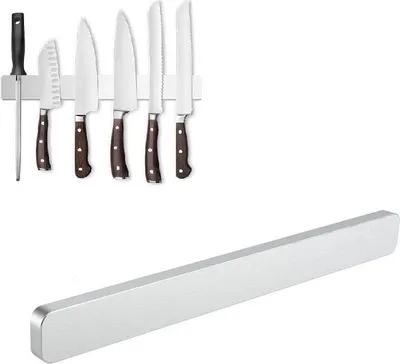 Produktbild von Magnetischer Messerhalter Wandmontage und Küchenleiste Edelstahl 304 Magnetisch