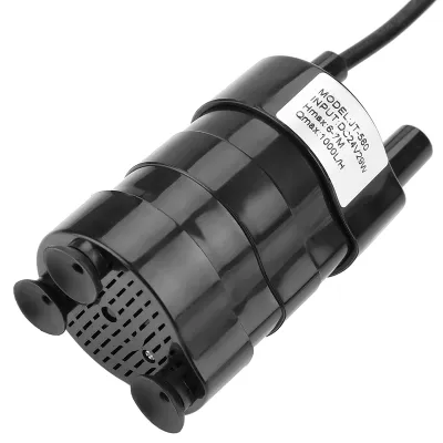 Tauchpumpe 24V DC, 1000L/h, 7m Förderhöhe, leise, -20-90°C