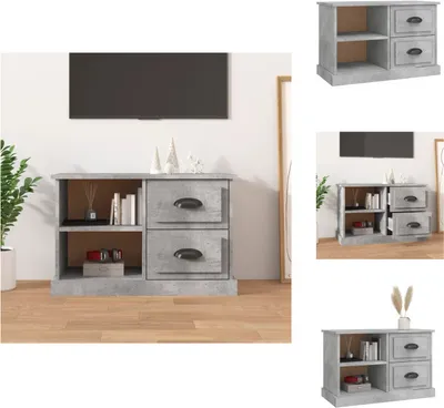 Obrázek produktu pro vidaXL TV skříňka betonová šedá 73x35,5x47,5 cm materiál na bázi dřeva - TV nábytek