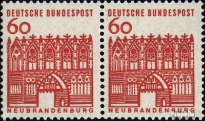 Produktbild von Briefmarken BRD (BR.Deutschland) 1964 Mi 459wP waagerechtes Paar postfrisch Bauwerke