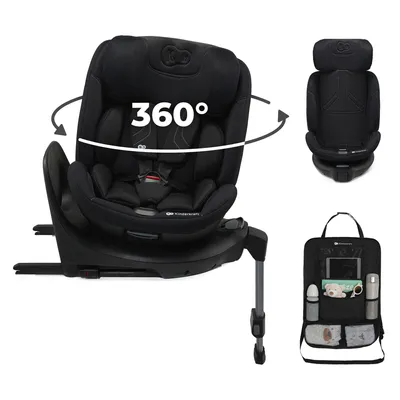 Produktbild von Kinderkraft XRIDER 2 i-Size Autositz, 40-150 cm, RWF bis 21 kg, 360° drehbar, SPS+, H-GUARD+, 8 Liegepositionen, Grau, mit Auto-Organizer