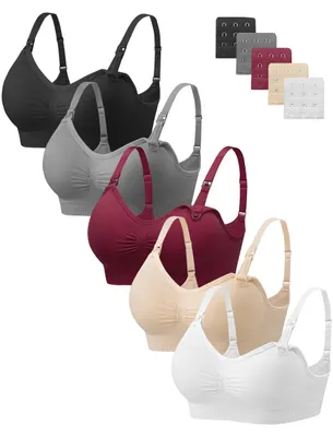 Immagine prodotto di Set di 5 reggiseni da allattamento wireless per mamme