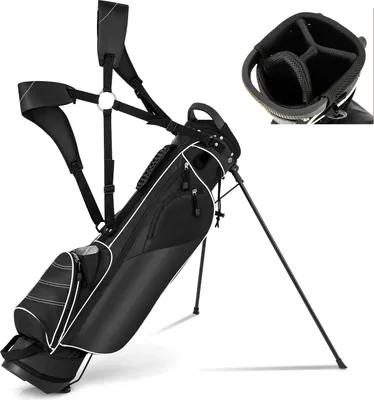 Produktbild von GOPLUS Golftasche, Golfbag, Golf Stand Bag mit Pencil Bag, Profi-Reisebag, Ständerbag mit Gurt, Farbewahl