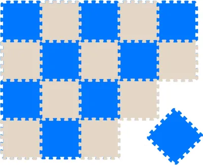 Produktbild von 18 Teile Baby Kinder Puzzlematte ab Null - 30x30 Puzzle Spielmatte Krabbelmatte