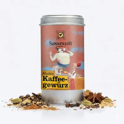 Obrázok produktu pre Sonnentor 465028, Práškové korenie, 35 g, korenie, Kardamon, Škorica, Klinčeky, Zázvor, Vanilka, 226 kcal, 933 kJ, 1,74 g