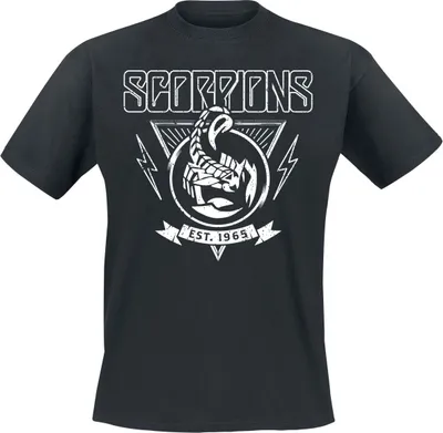 Produktbild von Scorpions T-Shirt Herren Est 1965 schwarz Band-Merch, Bands 100% Baumwolle XL