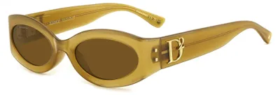 Zdjęcie produktu dla Okulary przeciwsłoneczne damskie Dsquared2 D2 0150/G/S Ochre 54/21/140
