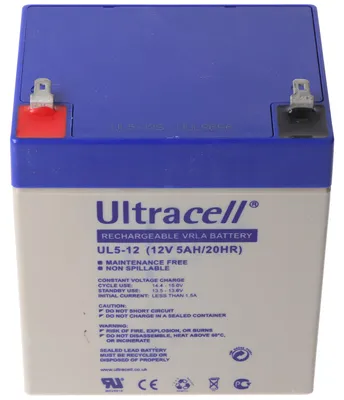 Produktbild von Ultracell UL5-12 12V 5Ah Bleiakku AGM Blei Gel Akku
