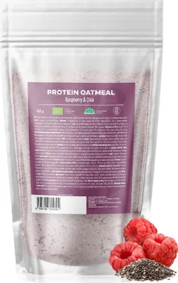 Immagine prodotto di BrainMax Pure® Protein Oatmeal, Malina z Chia, 480 g