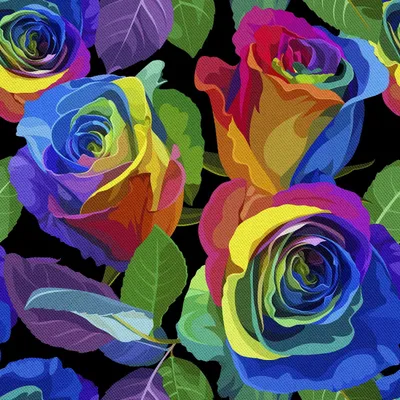 Produktbild von OUTDOOR DEKOSTOFFE OXFORD - Motiv Regenbogenrosen