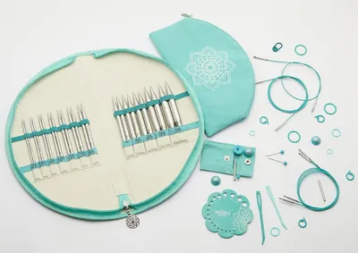 Produktbild von Knit Pro wechselb.Nadelspitzen Gratitude Set The Mindful Collection, 13 cm