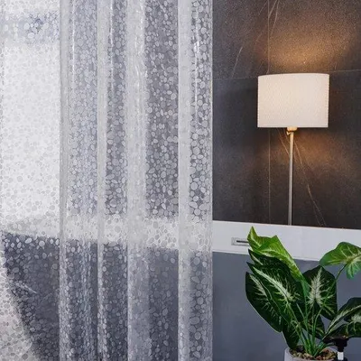 Produktbild von Duschvorhang 180x180 transparent wasserdicht schimmelhemmend