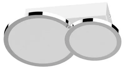 Image de Plafonnier LED Lightme de deuxième choix, modèle Aqua, à deux ampoules, avec CCT
