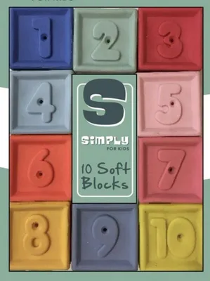 Zdjęcie produktu dla Miękkie klocki do układania Simply For Kids 10 elementów