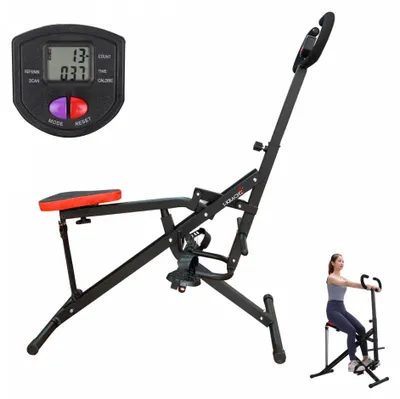 Zdjęcie produktu dla I-Kracht KT-00131: Urządzenie do ćwiczeń brzucha Total Fitness z cyfrowym wyświetlaczem (czarne)