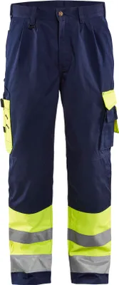 Produktbild von Blakläder High Vis Bundhose 1584 1860 in div. Farben, Farbe:gelb/marineblau, Größe:D96 (D24)