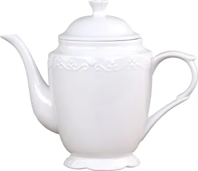 Chic Antique Kaffeekanne Provence Porzellan Weiss Kanne 900 ml Geschirr Nr 63131-01