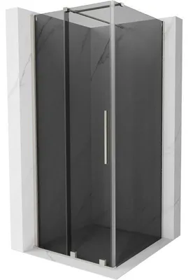 Obrázek produktu pro Mexen Velar posuvná sprchová kabina 110 x 110 cm, grafit, kartáčovaný nikl - 871-110-110-41-97