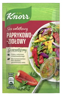 Image de Knorr Sauce pour salade aux poivrons et aux herbes 9 g