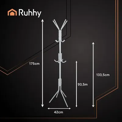 Obrázek produktu pro Stojací ramínko 170cm - bílé Ruhhy 26360