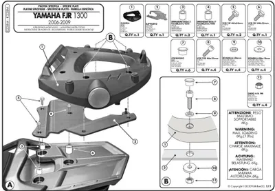 Immagine prodotto di Portapacchi Monolock GIVI E228M con piastra