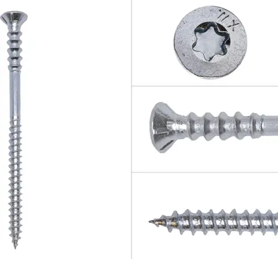 Obrázok produktu pre Nastavovacie skrutky pozinkované 6 x 100 mm Torx 30 - 100 kusov