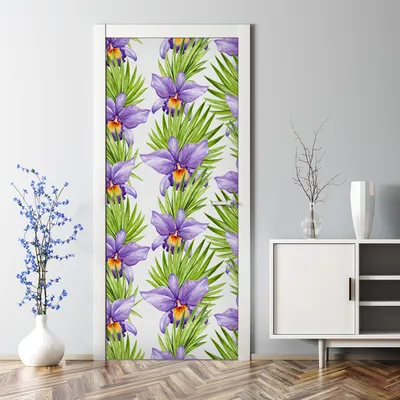 Produktbild von Dekorative Aufkleber selbstklebend Klebefolie Türaufkleber Türposter Vögel auf Zweigen 70 x 200 cm