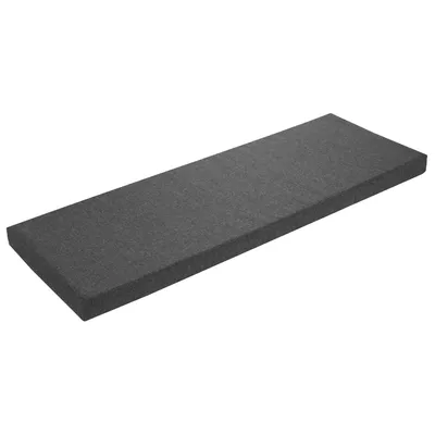 Produktbild von Bankauflage 200 x 40 cm, dunkelgrau, Unterseite Antirutsch, Bankkissen, Sitzkissen für Fensterbank, Bezug waschbar, sleepling