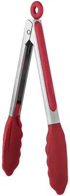 Productafbeelding van Siliconen keukentang - Hittebestendig tot 315°C - Geschikt voor koken en serveren - 23 cm - Rood