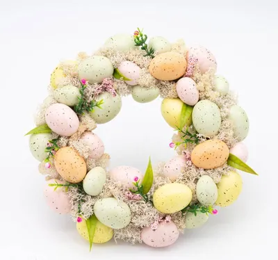 Obrázek produktu pro DECOLED Velikonoční věnec, 30 x 8 cm, plný vajíček
