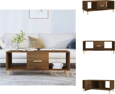 Produktbild von vidaXL Couchtisch Braun Eichen-Optik 102x50x40 cm Holzwerkstoff -  Couchtische