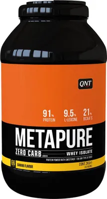 Produktbild von QNT Metapure Zero Carb Whey Isolate (2000g) Banana - Eiweiße - Molkenprotein-Isolat