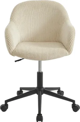 Produktbild von Bürostuhl - Cord-Velours - Creme - MARENZIA