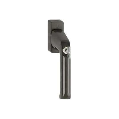 Produktbild von Hoppe London Fenstergriff abschließbar F8019 Aluminium graubraun beschichtet 013S/U34, 7 - 35 mm Vierkant
