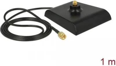 Productafbeelding van DELOCK 88973, 2.4 - 2.5 / 4.9 - 5.875 GHz, SMA, zwart, 1 meter, ULA100, wandmontage
