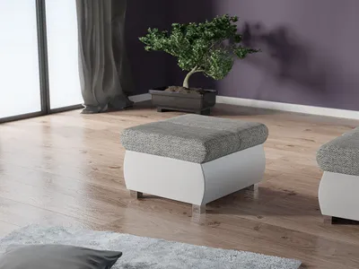 Obrázek produktu pro Taburetka ANZU 2 - bílá  / šedá